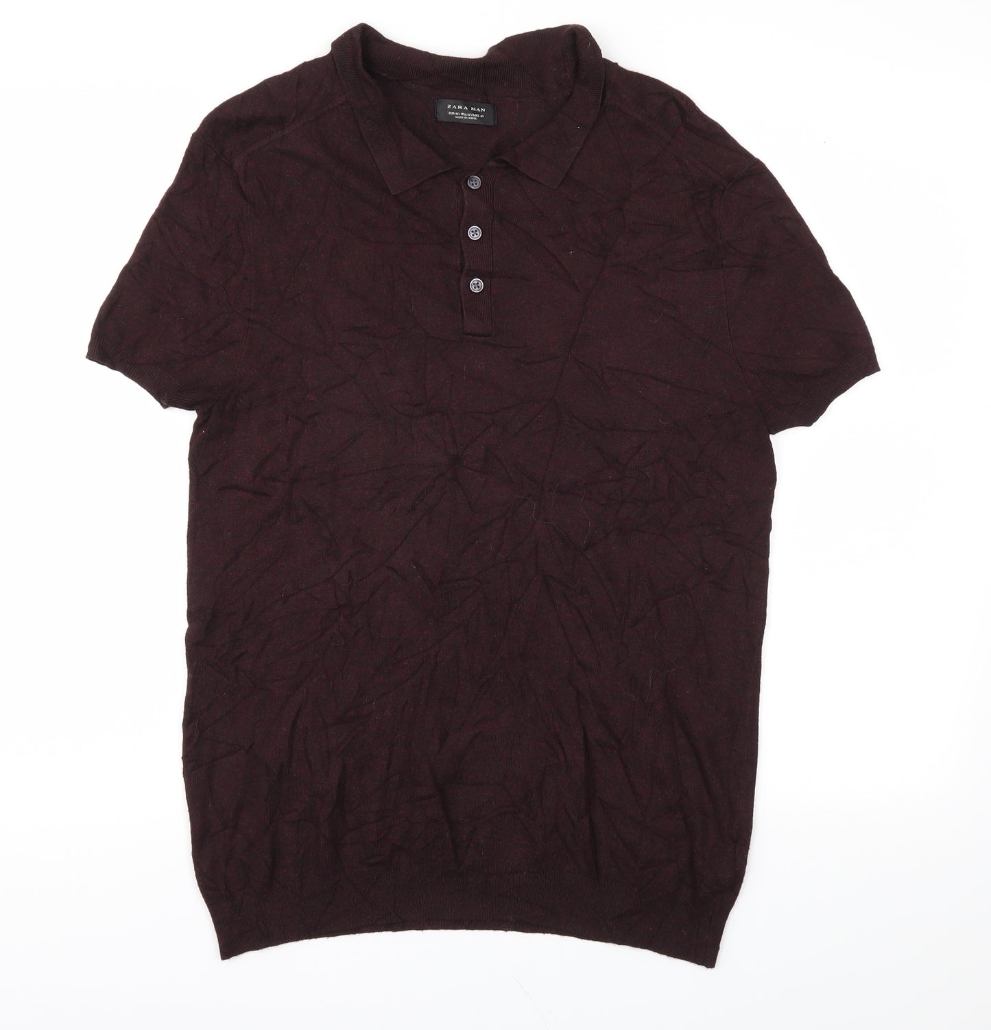 ZARA Man Mens Red    T-Shirt Size M
