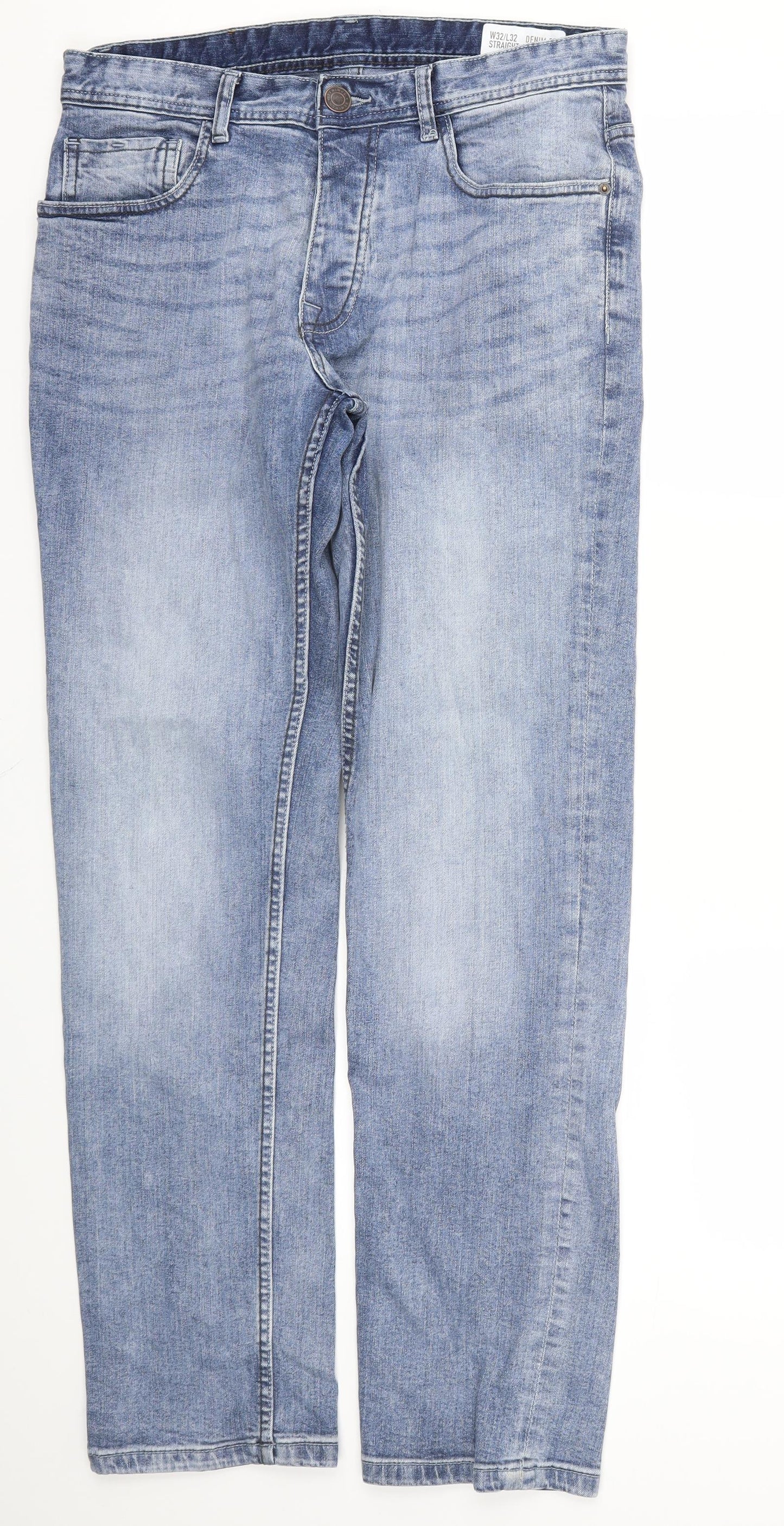 denim &co  Mens Blue   Straight Jeans  L32 in