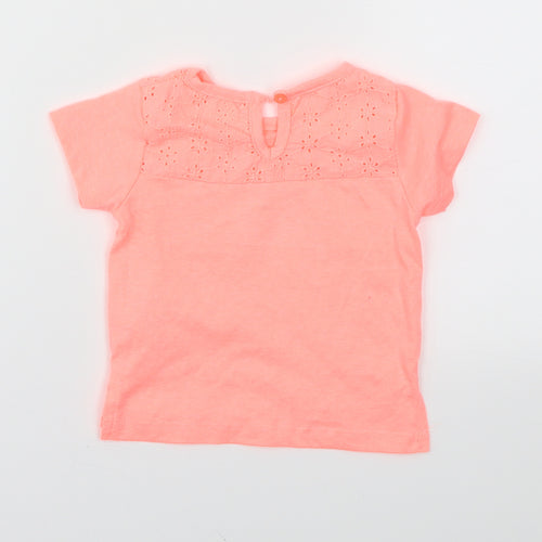 Primark Girls Pink   Basic T-Shirt Size 6-9 Months