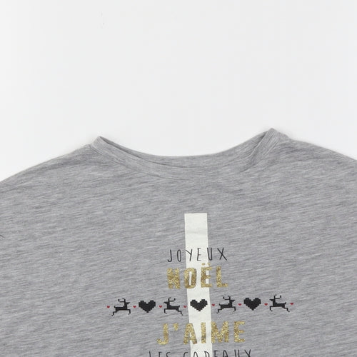 River Island Girls Grey   Basic T-Shirt Size 5-6 Years