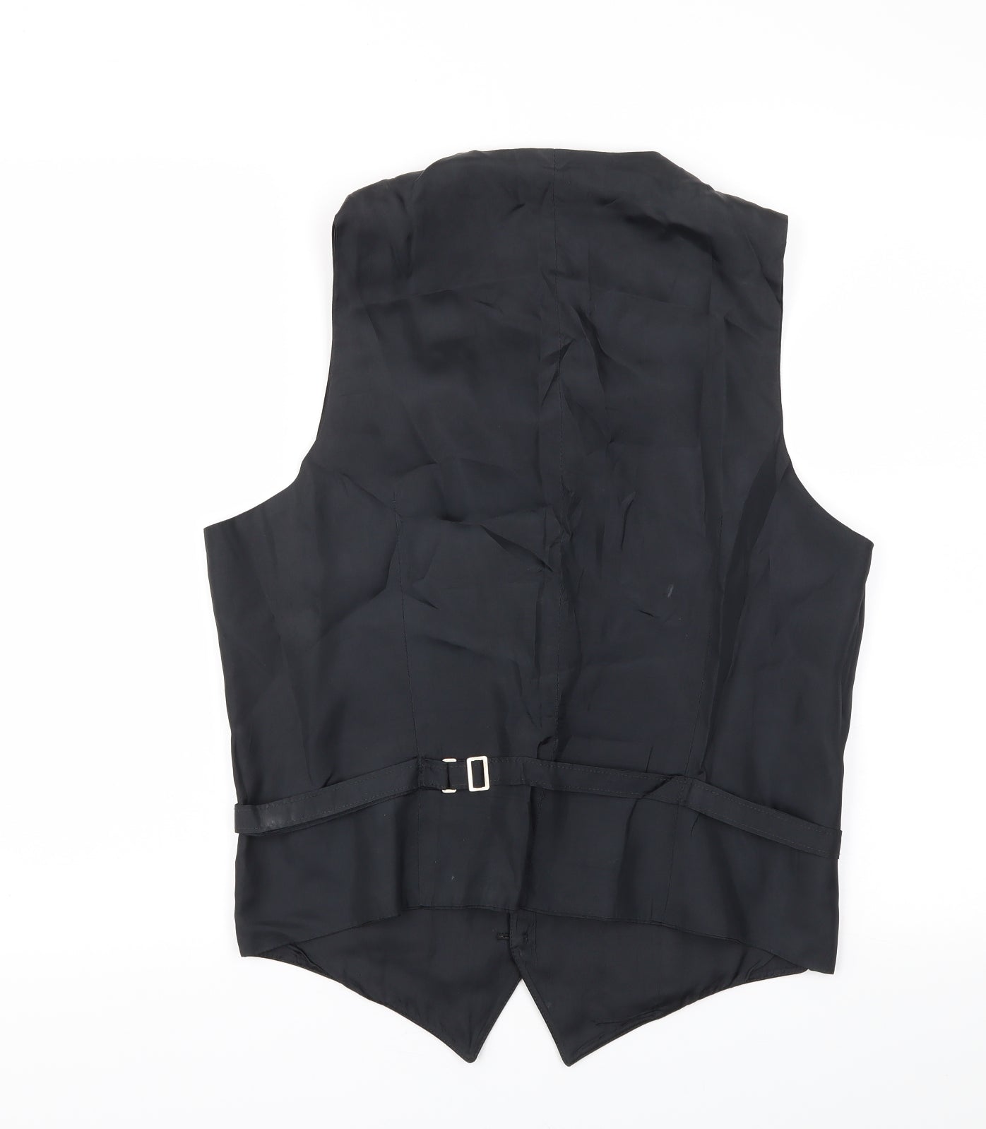 Preworn Mens Black   Jacket Suit Waistcoat Size 36