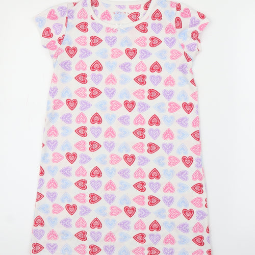Nutmeg Girls White   Tunic T-Shirt Size 8-9 Years  - Loveheart