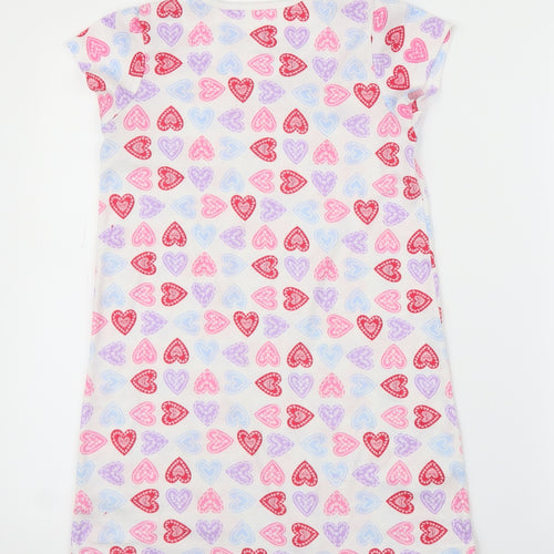 Nutmeg Girls White   Tunic T-Shirt Size 8-9 Years  - Loveheart