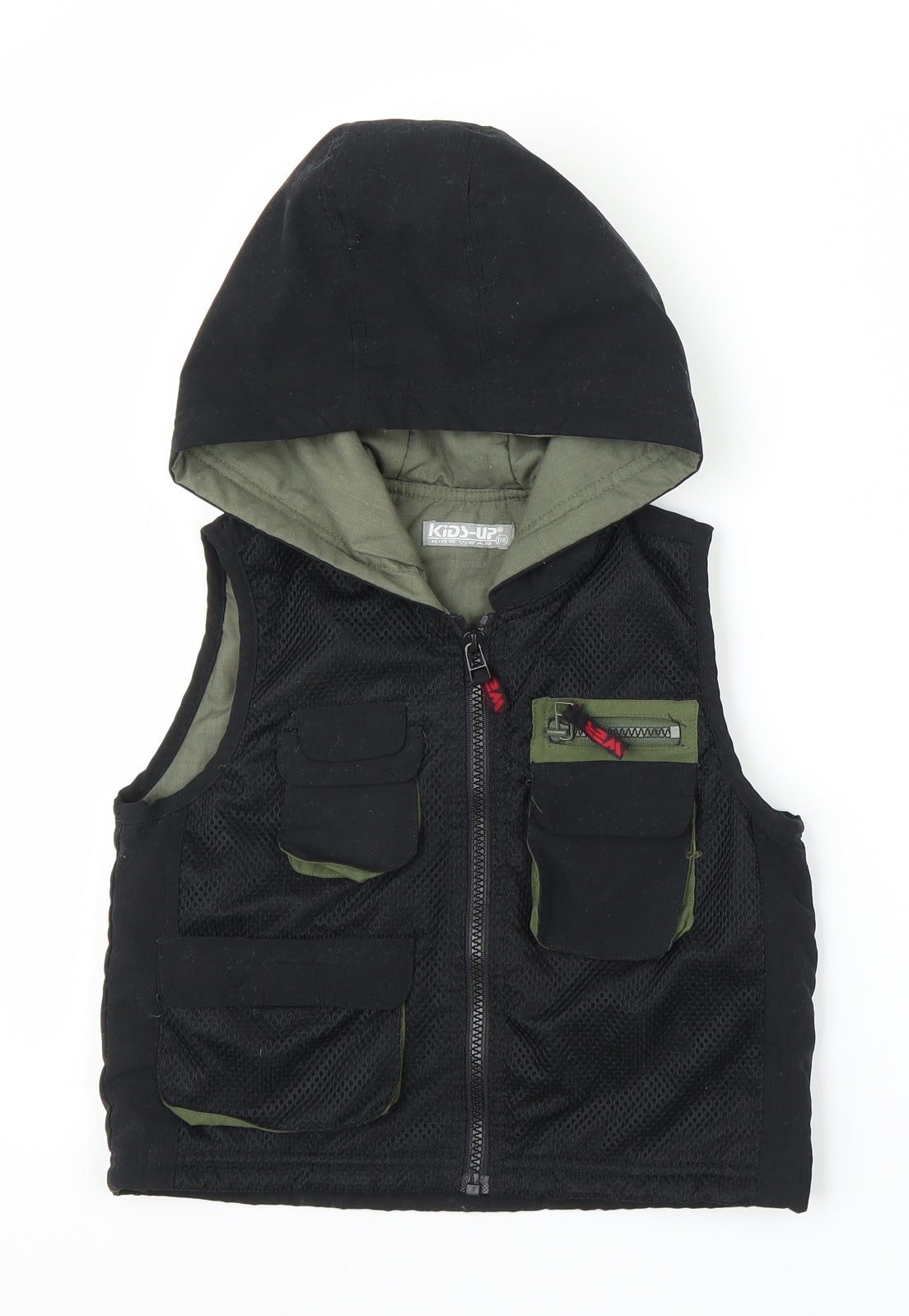 Kids UP Boys Black   Gilet Jacket Size 5-6 Years