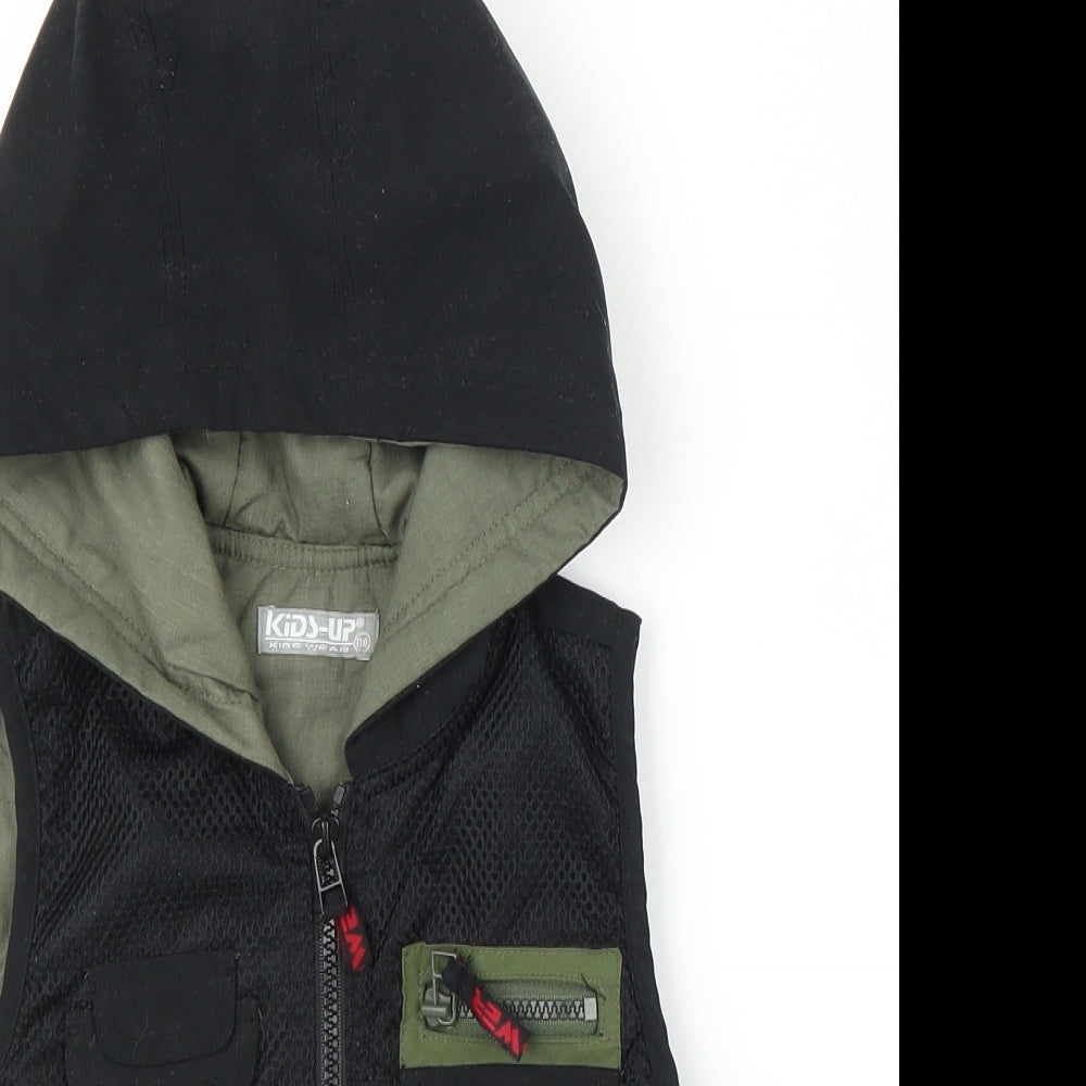 Kids UP Boys Black   Gilet Jacket Size 5-6 Years