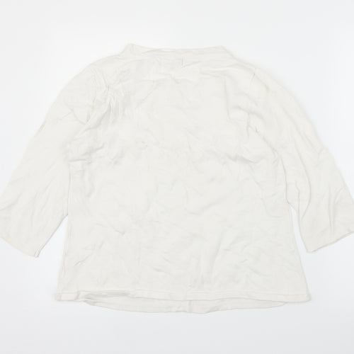 Sky Designs Womens White   Basic Blouse Size M