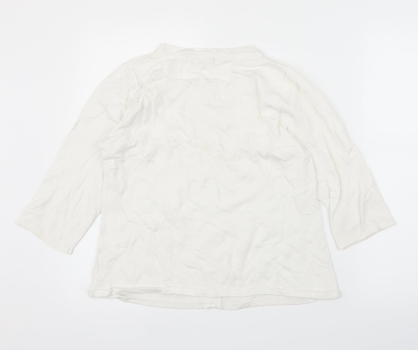 Sky Designs Womens White   Basic Blouse Size M