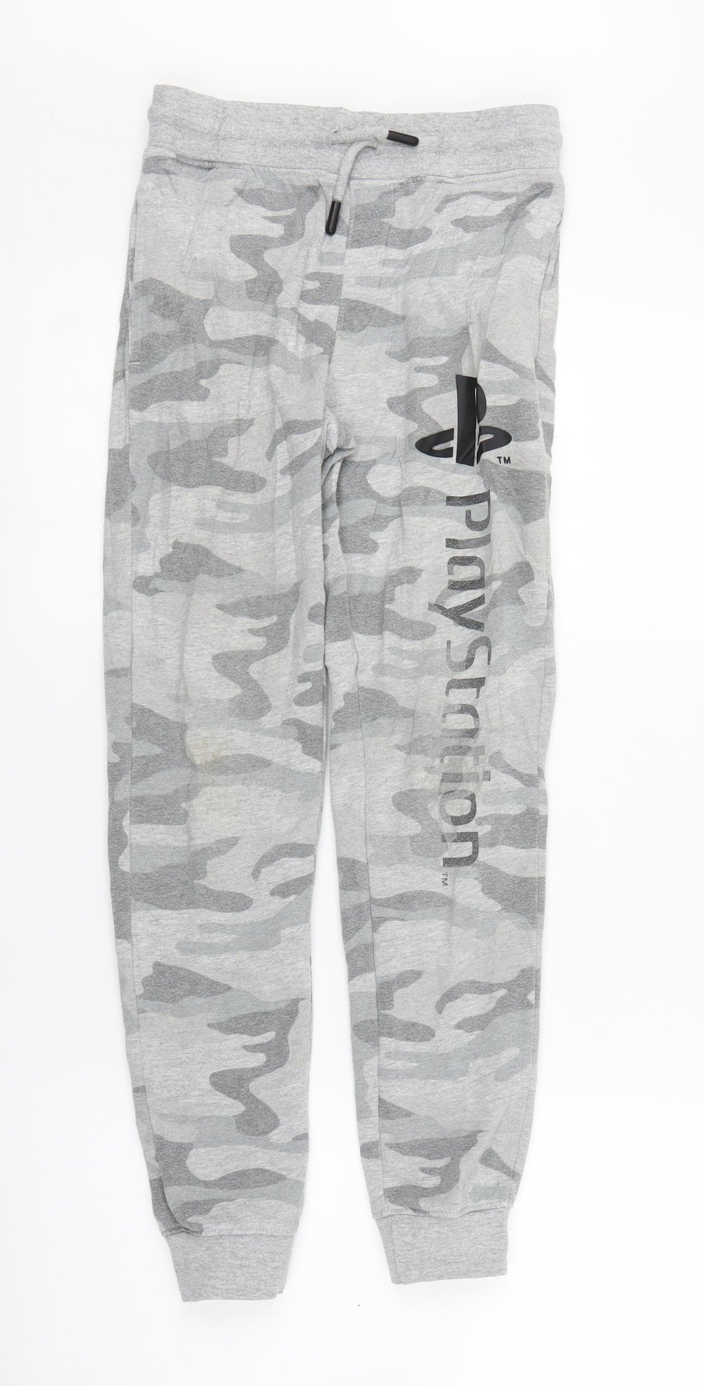 Primark Boys Grey Camouflage  Sweatpants Trousers Size 10-11 Years - PlayStation