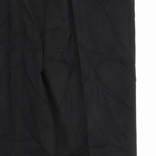 Al Paradise Womens Black   Pedal Pusher Trousers Size 12 L27 in