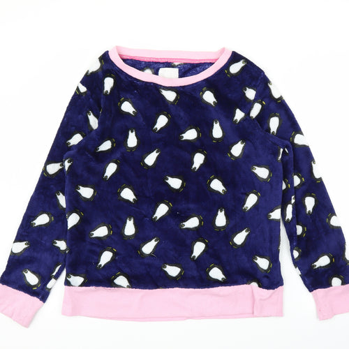 Matalan Womens Blue Solid  Top Pyjama Top Size M  - Penguin