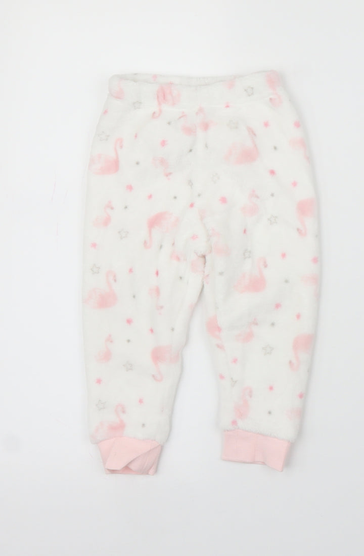 Matalan Girls White Sweatpants Trousers Size 12 Months