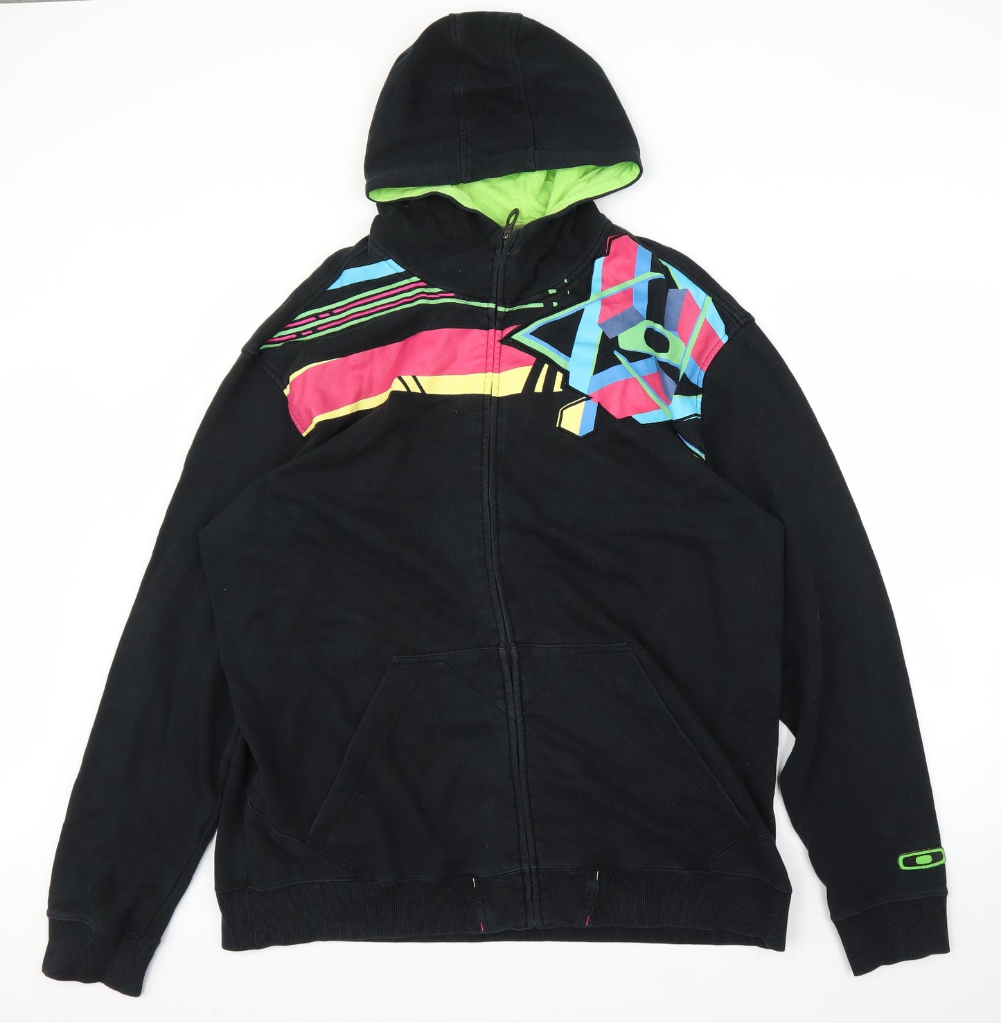 O Mens Black   Full Zip Hoodie Size XL