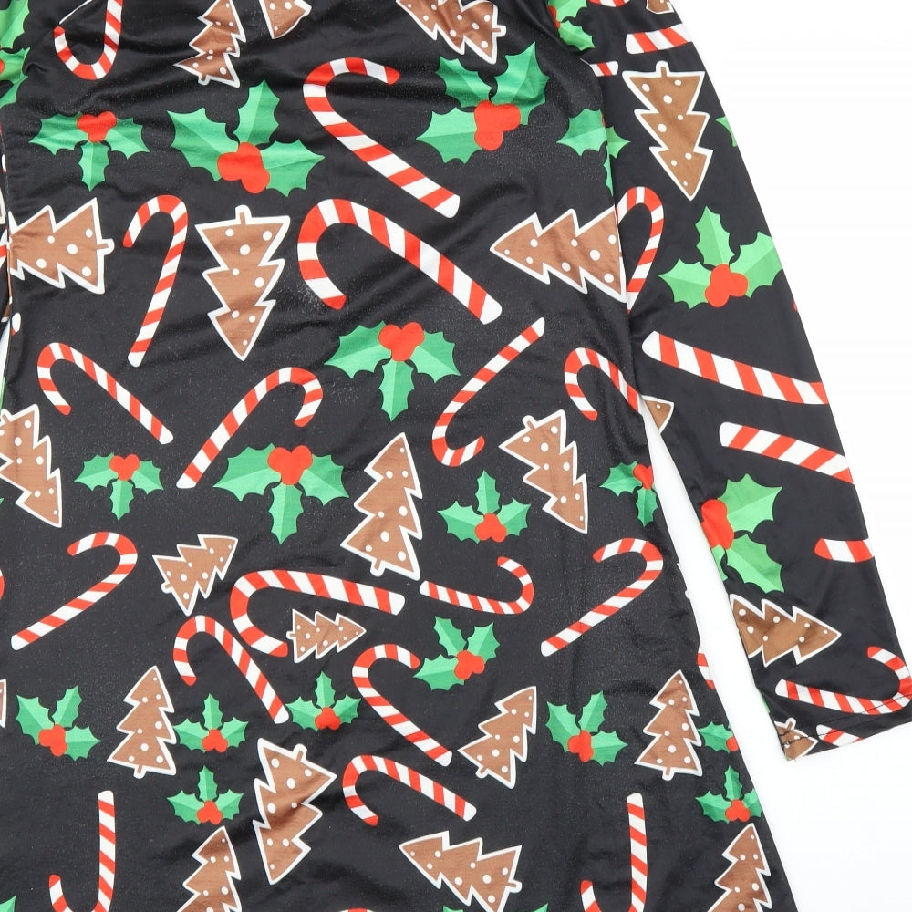 Fashion Womens Black   A-Line  Size L  - Christmas