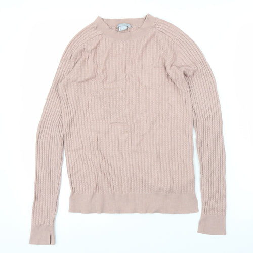 H&M Womens Pink   Pullover Jumper Size S