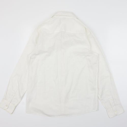 Back Up Boys White   Basic Button-Up Size 13 Years