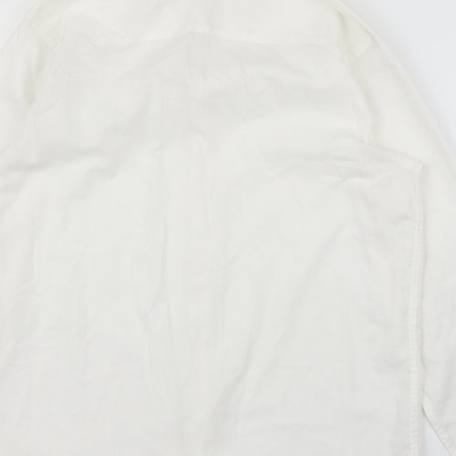 Back Up Boys White   Basic Button-Up Size 13 Years