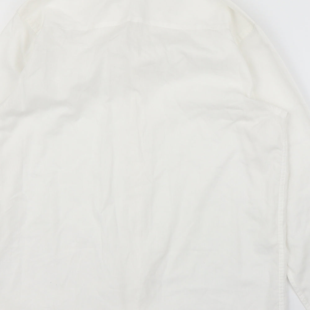 Back Up Boys White   Basic Button-Up Size 13 Years
