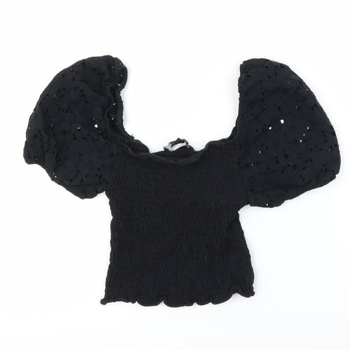 New Look Girls Black   Basic Blouse Size 10 Years