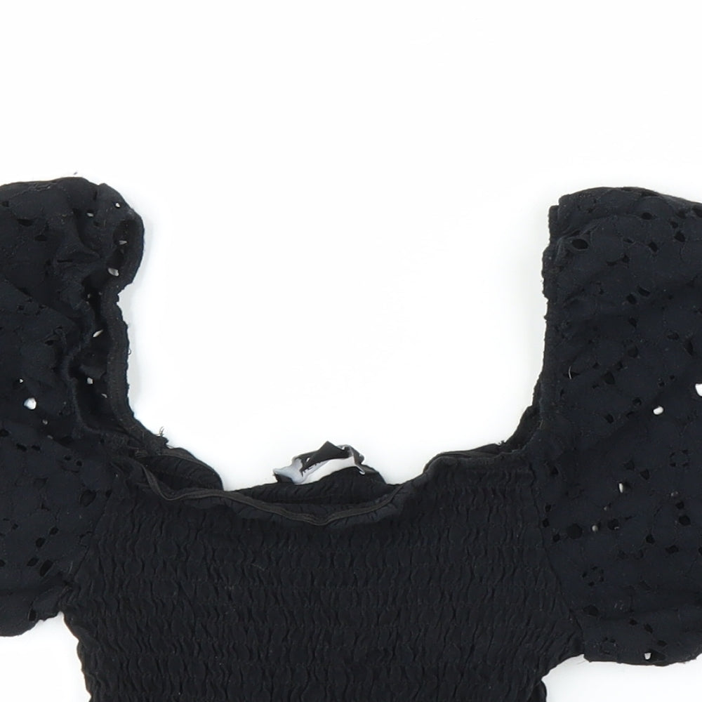 New Look Girls Black   Basic Blouse Size 10 Years