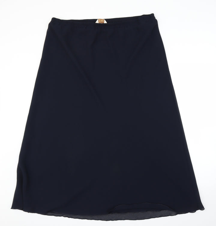ELVI Womens Blue A-Line Skirt Size XL
