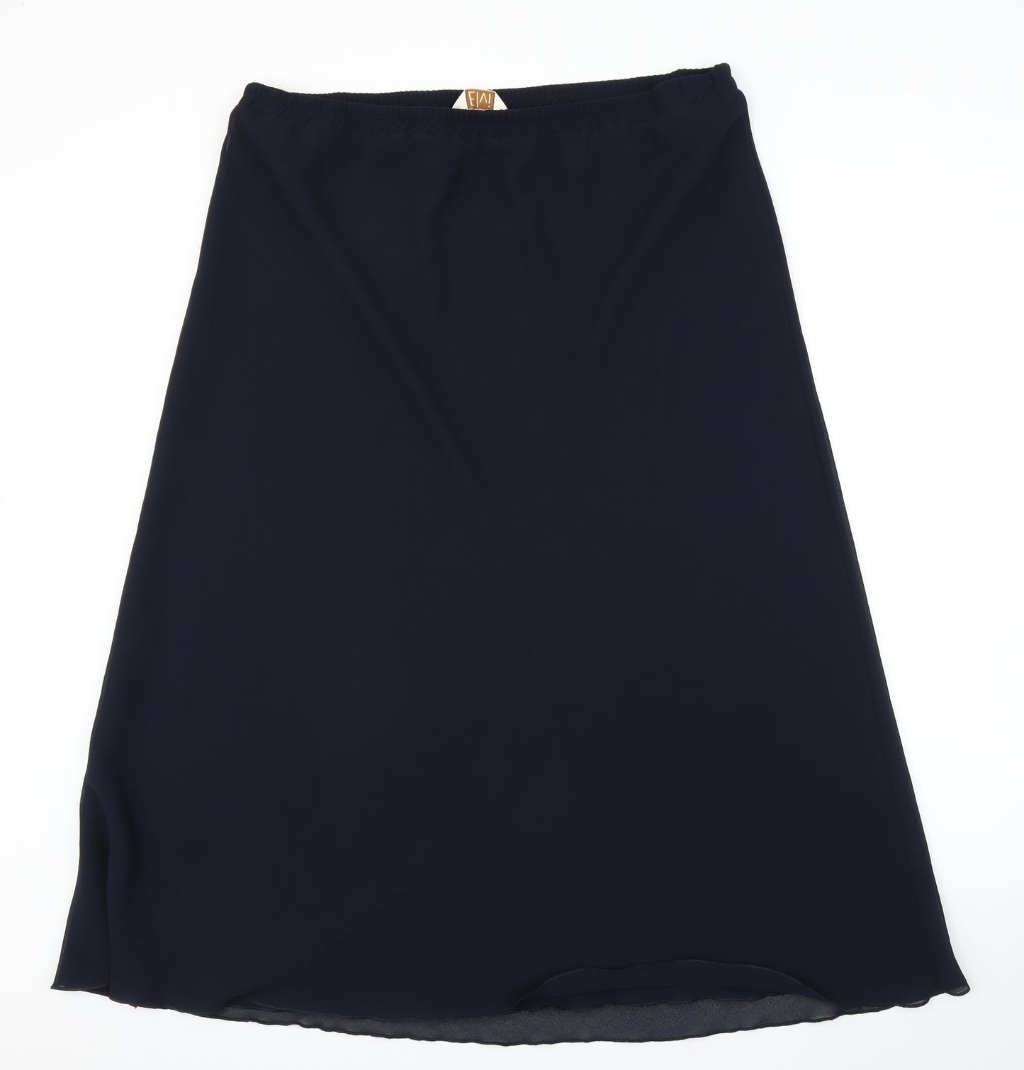 ELVI Womens Blue   A-Line Skirt Size XL