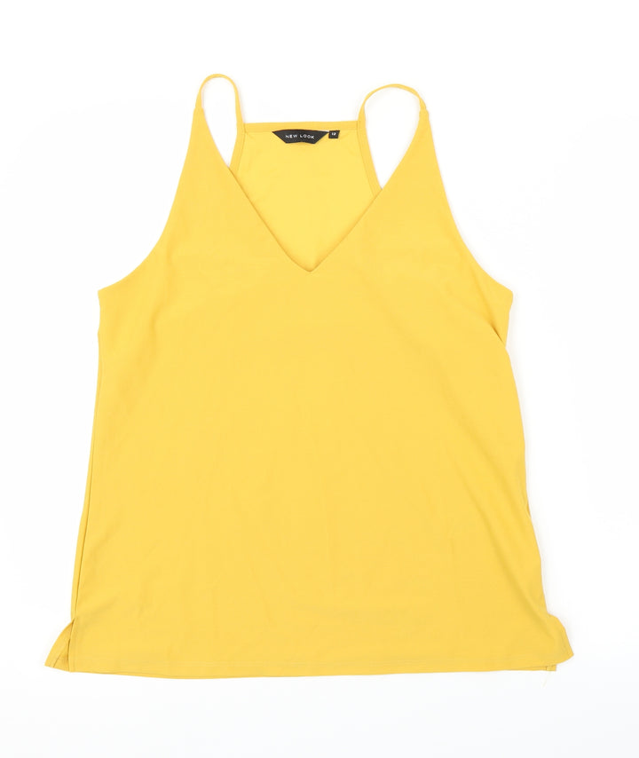 New Look Womens Yellow   Basic Blouse Size 12