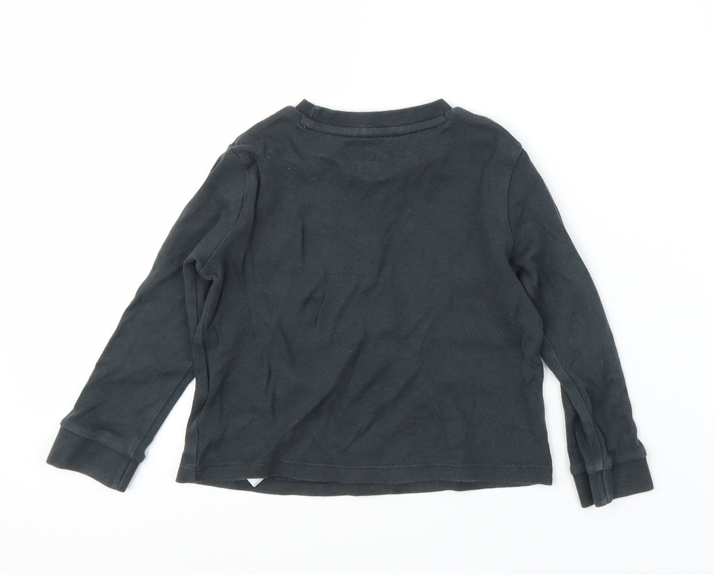 Fred & Flo Boys Grey   Basic T-Shirt Size 12-18 Months