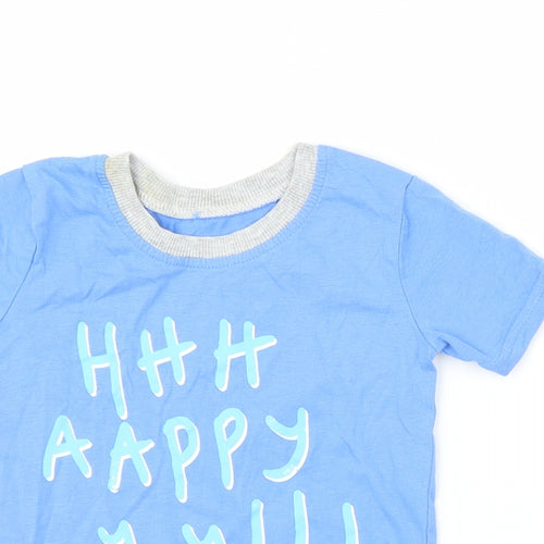 George Boys Blue   Basic T-Shirt Size 9-12 Months
