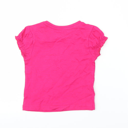 Studio Girls Pink   Basic T-Shirt Size 12-18 Months