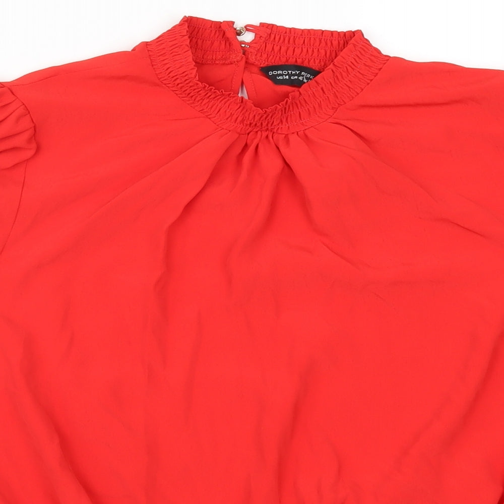 Dorothy Perkins Womens Red   Basic Blouse Size 18