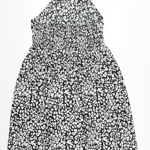 Stuidio Womens Black Animal Print  Maxi  Size 18  - Black and White