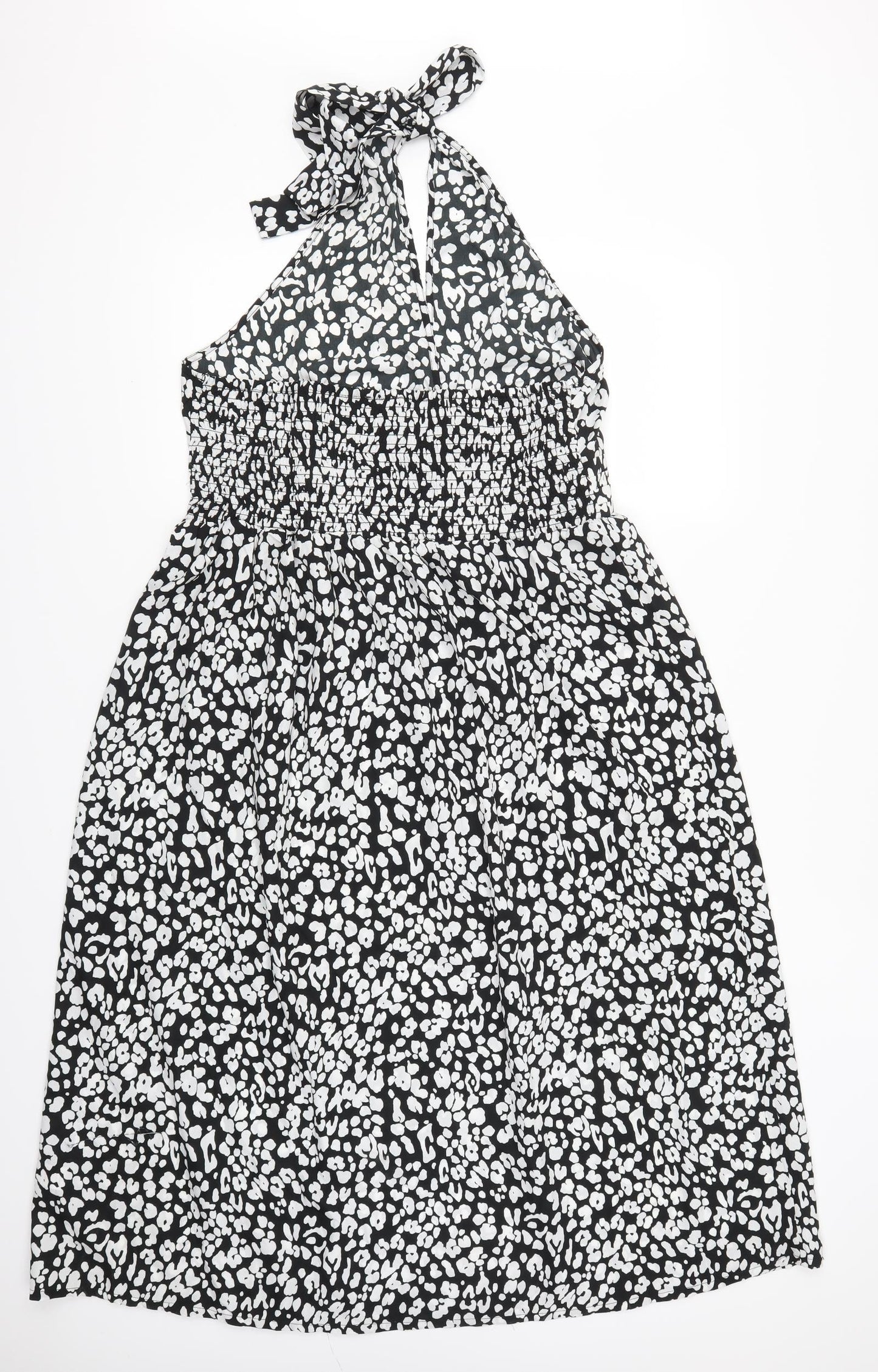 Stuidio Womens Black Animal Print  Maxi  Size 18  - Black and White