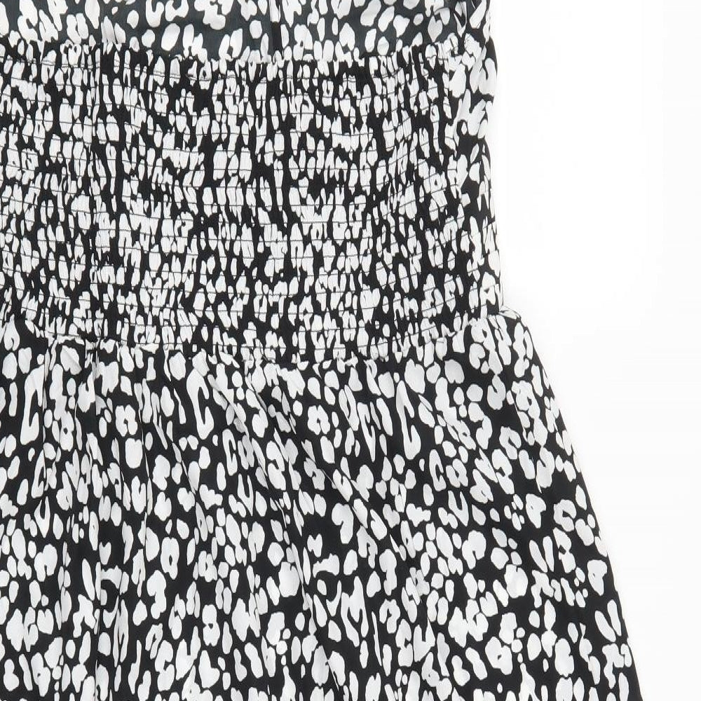 Stuidio Womens Black Animal Print  Maxi  Size 18  - Black and White