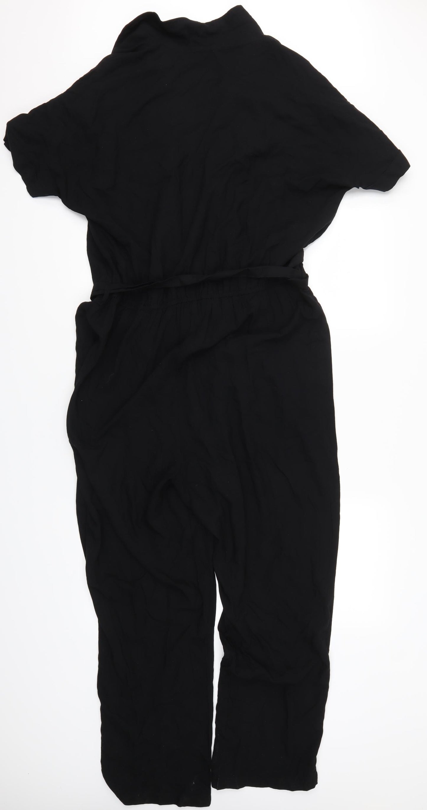 Peacocks Womens Black   Jumpsuit One-Piece Size 18 L27 in