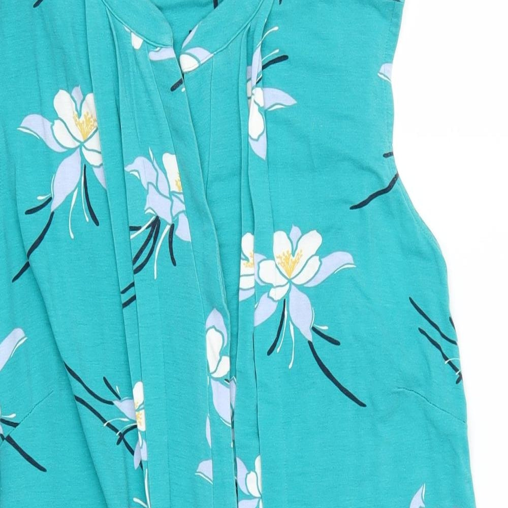 Bonmarché Womens Blue Floral  Basic Button-Up Size 20