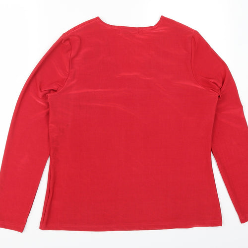 Kaleidoscope Womens Red   Basic T-Shirt Size 14