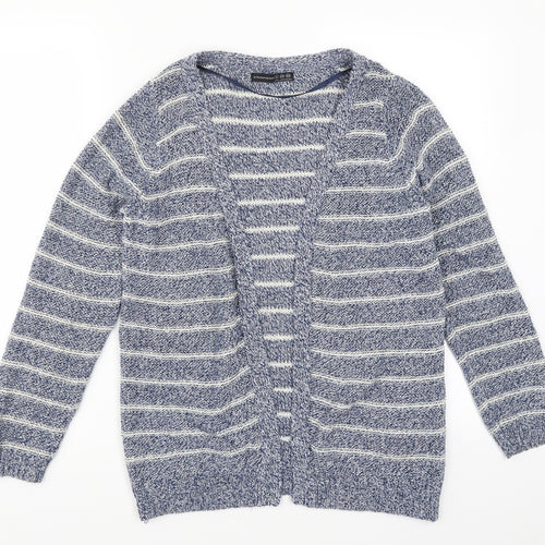 Atmosphere Womens Blue Striped  Cardigan Jumper Size 6