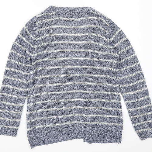Atmosphere Womens Blue Striped  Cardigan Jumper Size 6