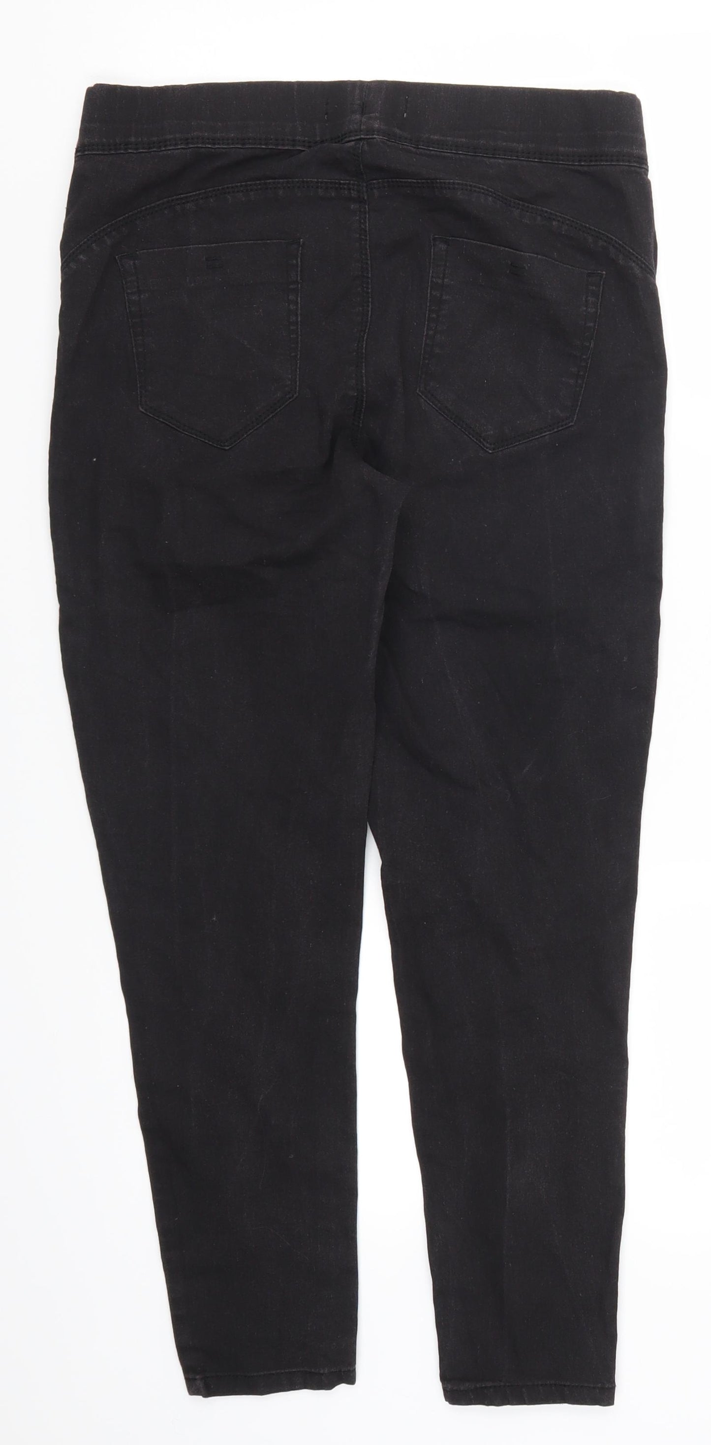 Denim Co Womens Black  Denim Jegging Jeans Size 12 L25 in