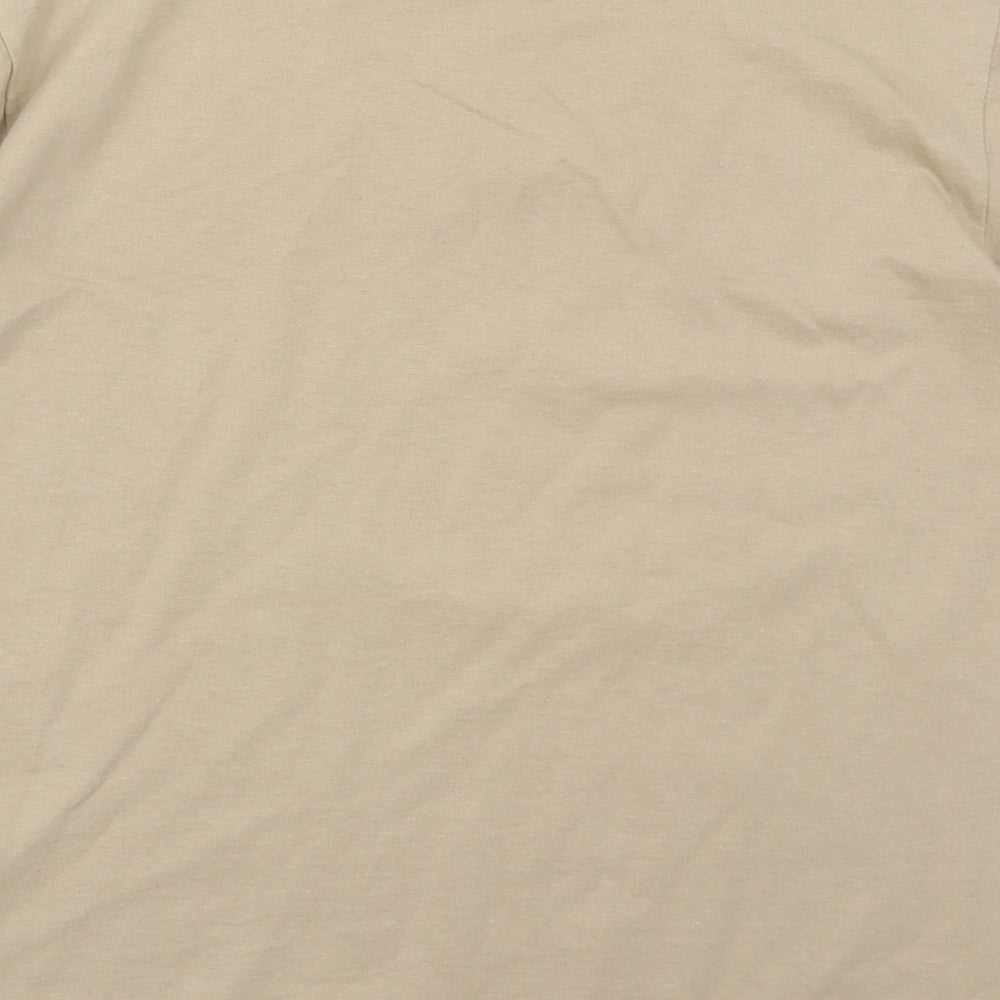 Von Dutch Mens Beige    T-Shirt Size L