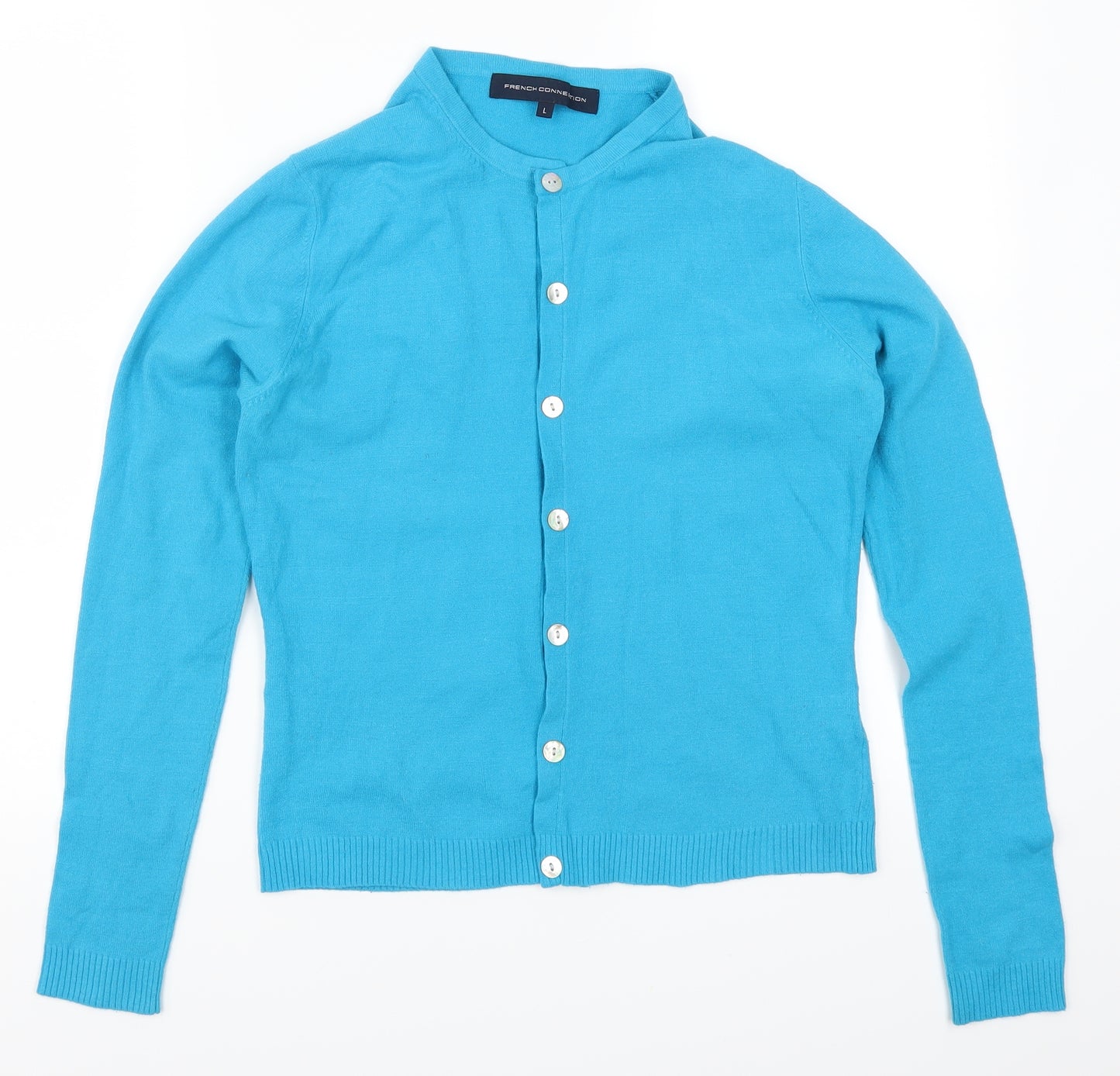 French Connection Womens Blue   Cardigan Jumper Size L