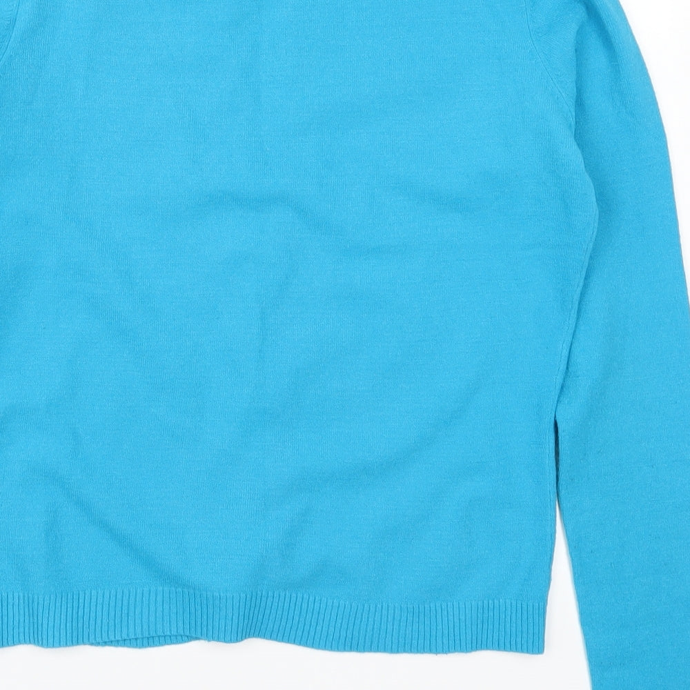French Connection Womens Blue   Cardigan Jumper Size L