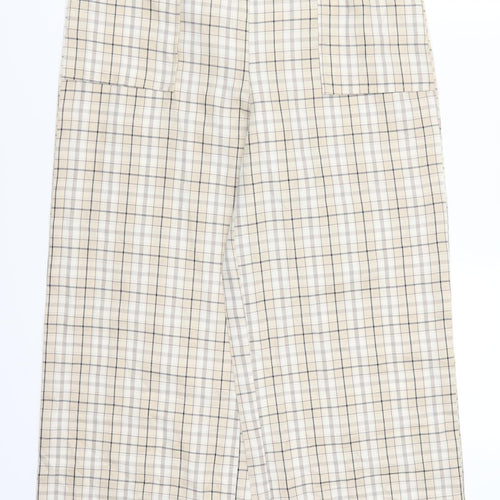 SheIn Womens Beige Check  Trousers  Size M L26 in