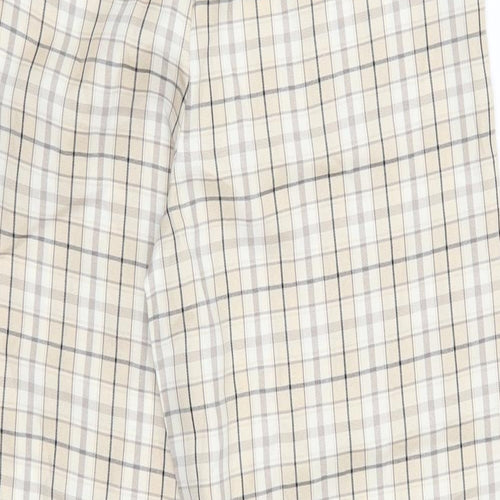 SheIn Womens Beige Check  Trousers  Size M L26 in