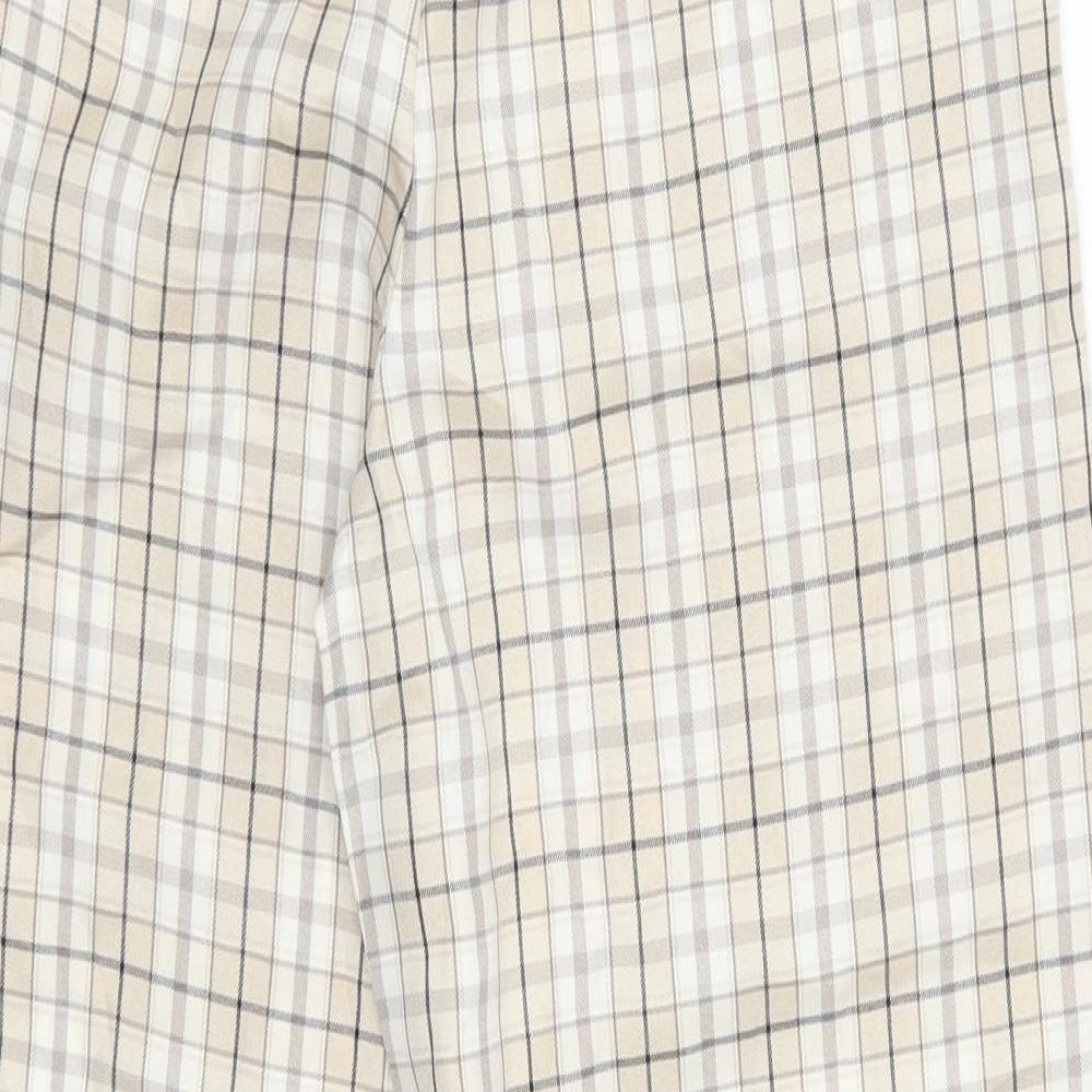 SheIn Womens Beige Check  Trousers  Size M L26 in