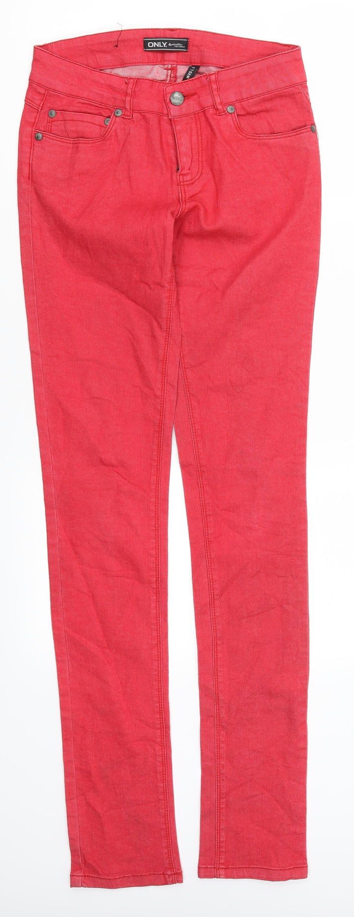 Only Womens Red Denim Skinny Jeans Size 26 in L32 in