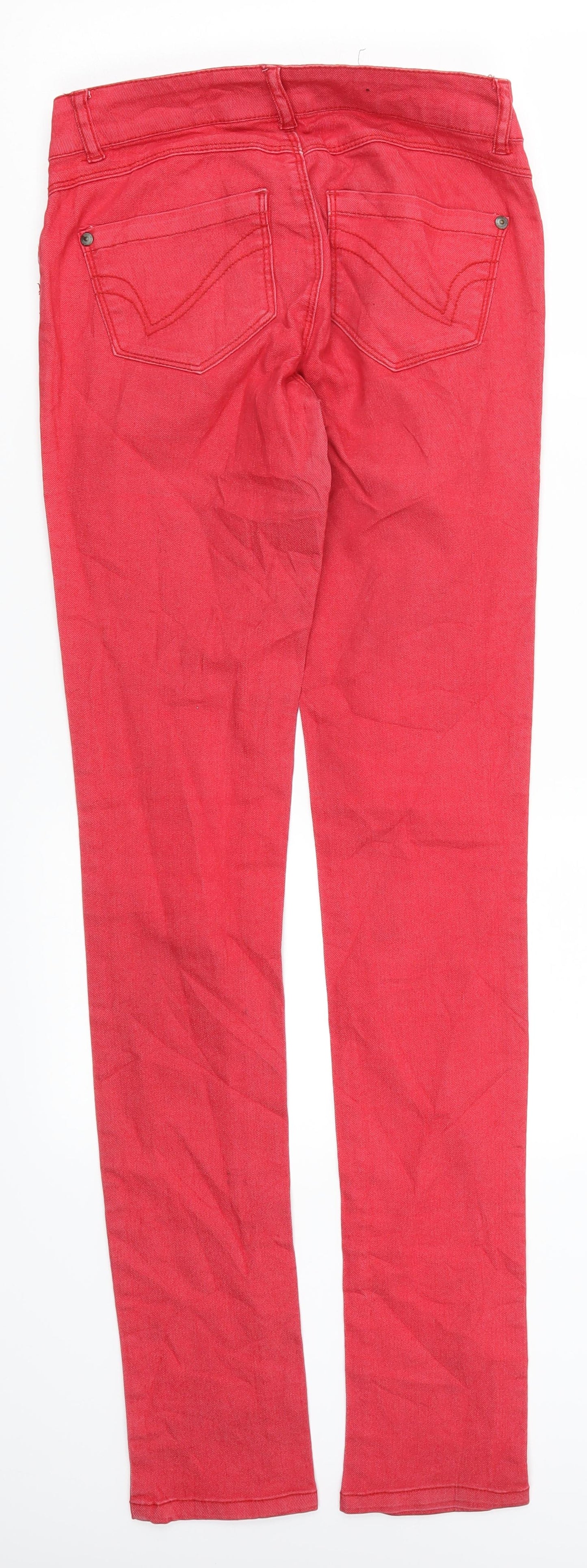 Only Womens Red  Denim Skinny Jeans Size 26 in L32 in