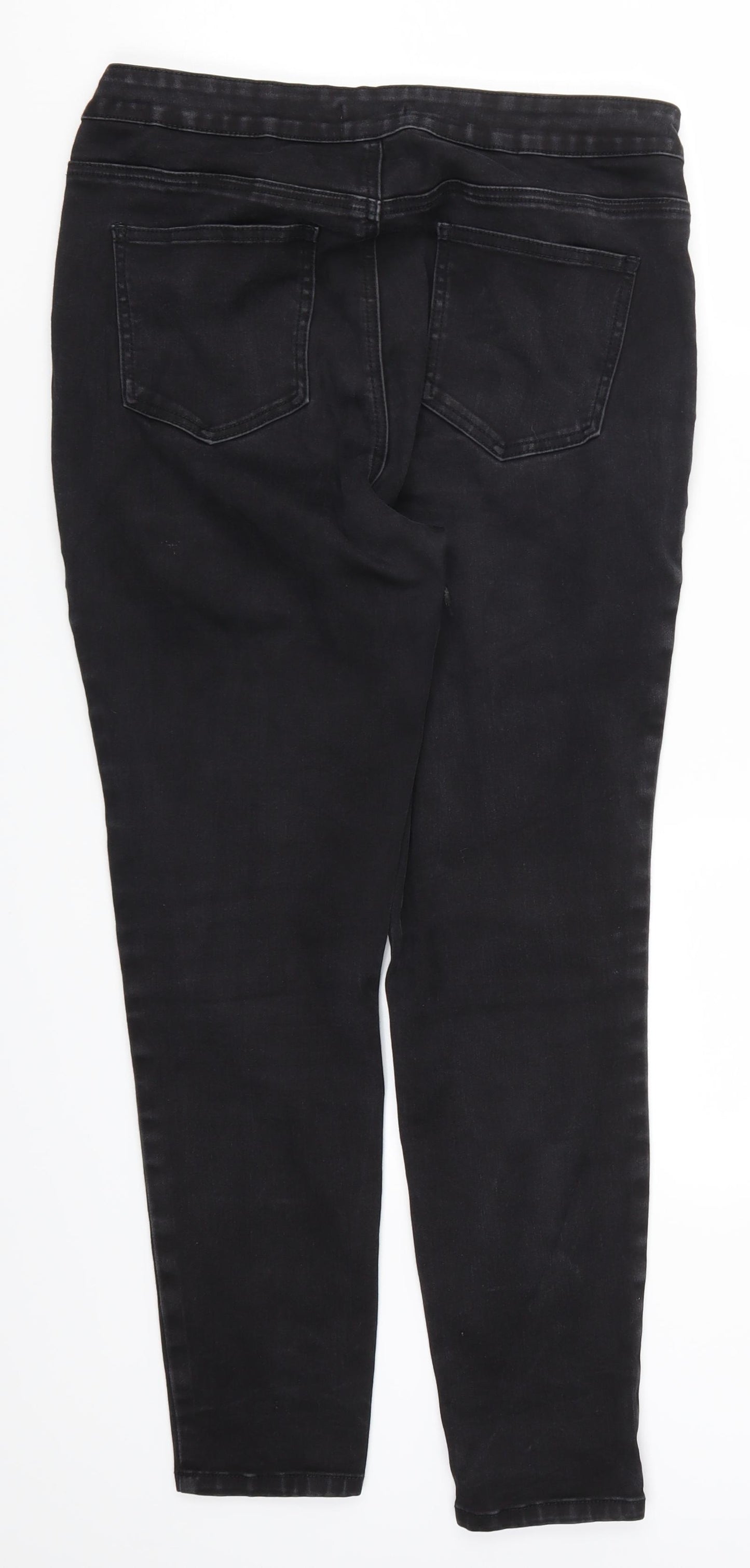 TU Womens Black  Denim Skinny Jeans Size 14 L26 in