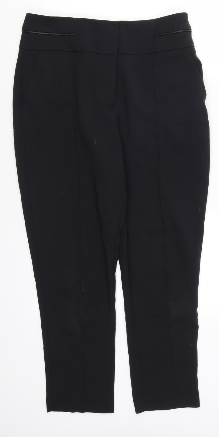 Oasis Womens Black   Trousers  Size 12 L24 in