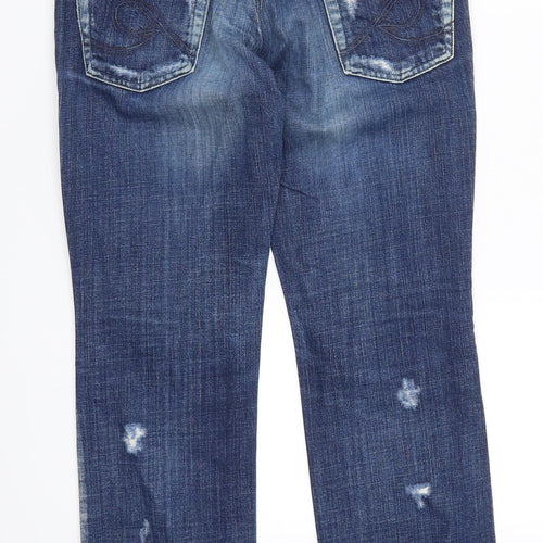 Ross Disera Womens Blue  Denim Skinny Jeans Size 28 in L28 in